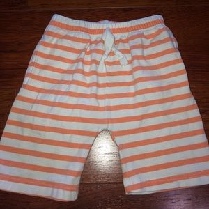 June & January Grapefruit Stripe Basic Shorts